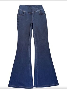 Halara Flex Denim High-Waist Dark Blue Flare Jeans - Women S